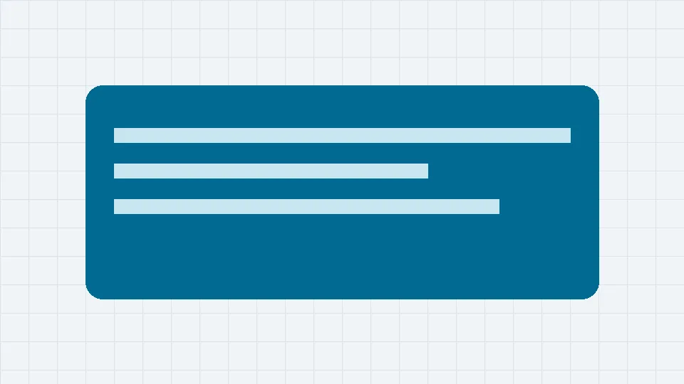 A schematic card on a grid background, standing in for the screenshots real posts carry